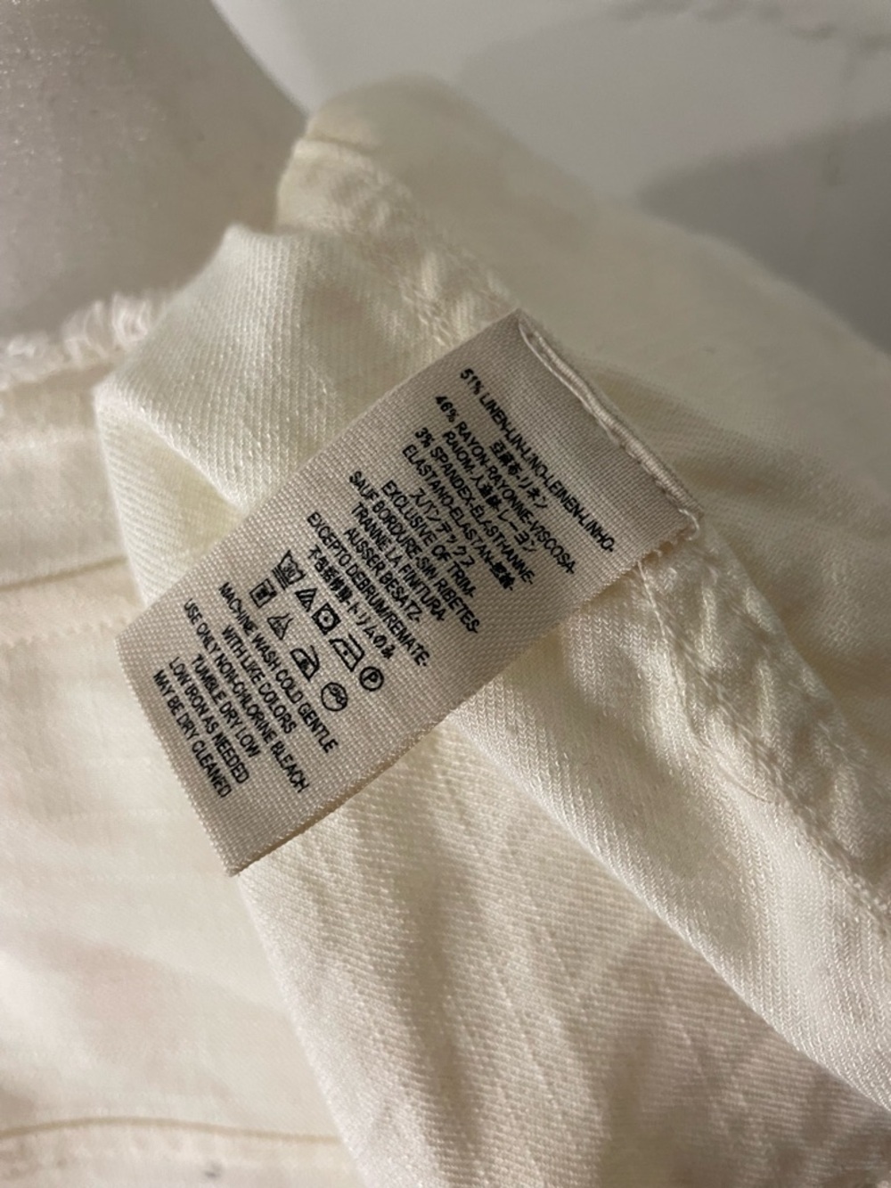 Free People Cream Frayed Open-Front Jacket - Picture 5 of 5